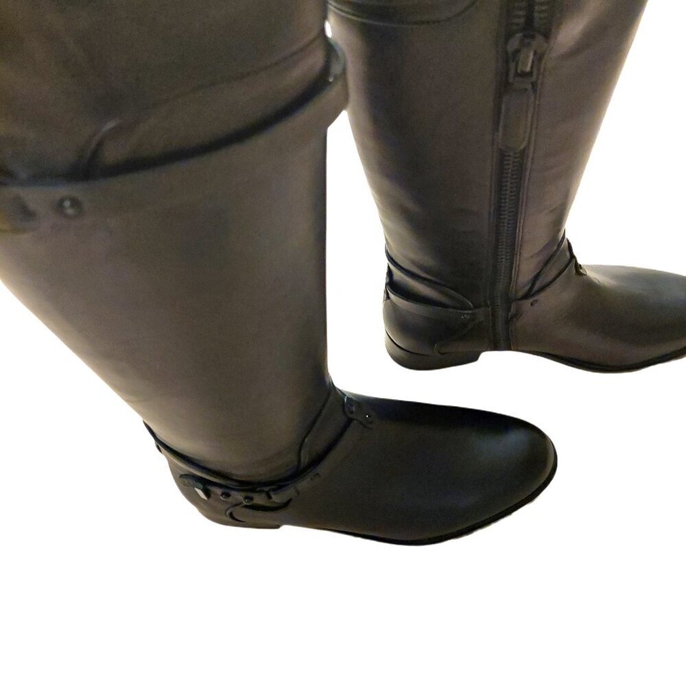 BCBGMAXAZARIA Ma Franz Black Calf Leather Boots Retail $398 - Picture 6 of 7